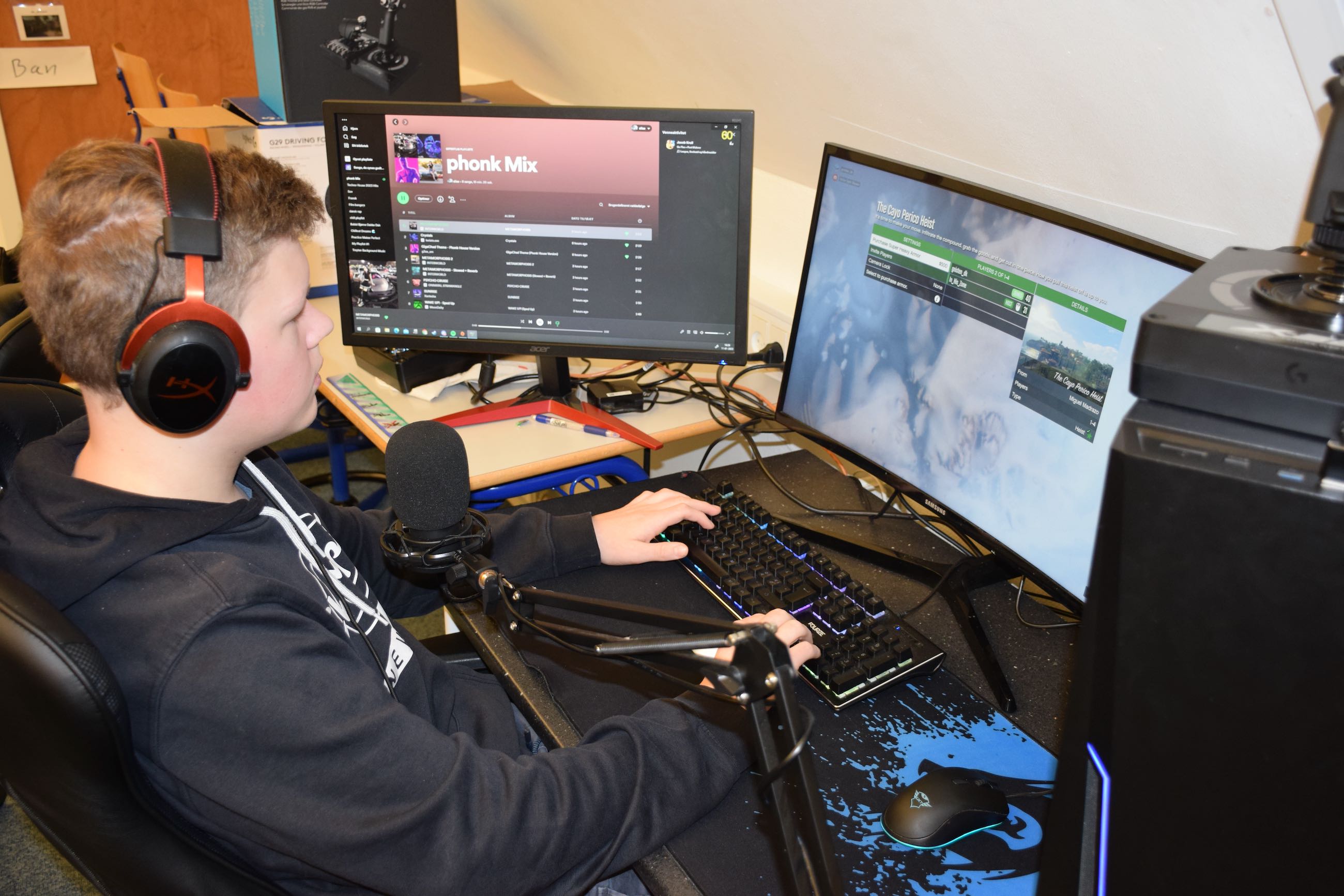 eSport Sædding Efterskole | Efterskoleelev gamer til eSport på Sædding Efterskole